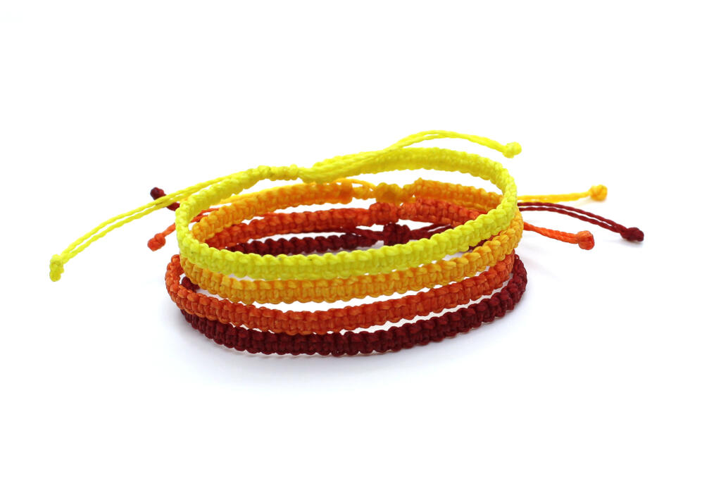 narrow wax cord friendship bracelet pack