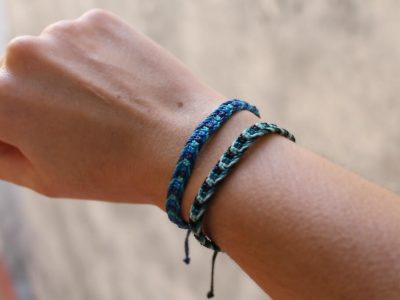 shades of blue bracelet set